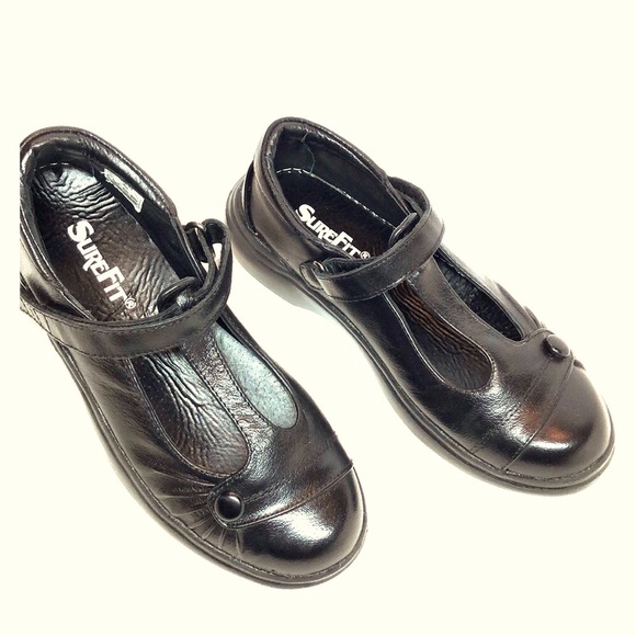 New SureFit Paris Tstrap All Leather comfrt flats - Picture 2 of 6